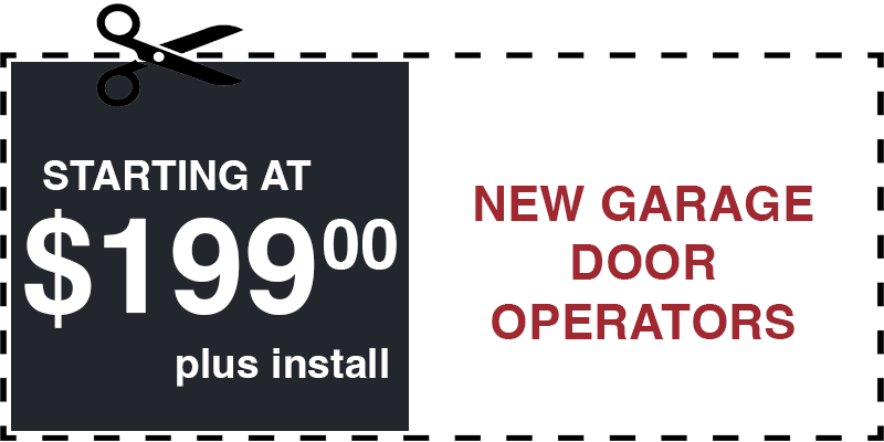 199 new garage door operators Port Washington